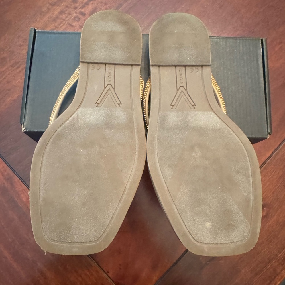 Vionic Metallic Gold Sandals - Picture 3 of 4